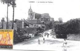 CPA -(Dep.58) - LORMES -  LA MONTÉE DE L'EGLISE. "Voir Les Timbres" - Lormes