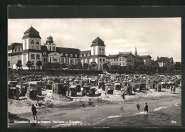 AK Binz /Rügen, Hotel Kurhaus Mit Strand Und Strandkörben  - Rügen