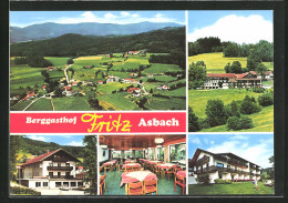 AK Drachselsried /Bayer. Wald, Berggasthof Asbach, Innenansicht, Ortspartie  - Otros & Sin Clasificación