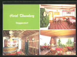 AK Deggendorf, Hotel Thannberg, Innenansichten  - Deggendorf