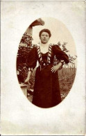 CPA - PHOTO-CARTE - FEMME AVEC COLLIER (409)_CP244 - Frauen