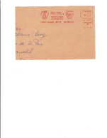 10 TROYES EMA Rouge Du 14/5/1969 Devant D'enveloppe FRA-FOR Manufacture De Bonneterie 197 - Freistempel