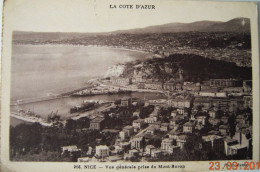 NICE CPA Année 1934 - Affranchie 50c Timbre PAIX Rouge   -  Entrée Du Port De Nice - Monaco, Menton - Schiffahrt - Hafen