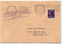 Berlin 2 Auf Brief Als Einzelfrankatur Portogerecht, Stempel F 22 #JX623 - Otros & Sin Clasificación