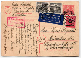 Berlin 46 GA, 135 Auf Postkarte Ganzsachenausschnitt Portogerecht #JX678 - Other & Unclassified