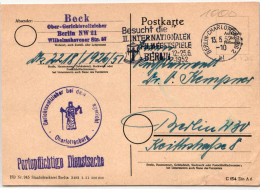Berlin Auf Postkarte Freistempel #JX682 - Sonstige & Ohne Zuordnung