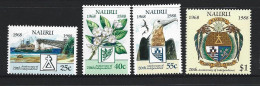 Nauru 1988 20th Anniversary Of Independence Set Of 4 MNH - Nauru