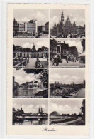 39073111 - Breslau / Wroclaw, 8 Abbildungen Mit Liebichshoehe U. Rathaus Gelaufen, 1941. Leichter Stempeldurchdruck, So - Polen
