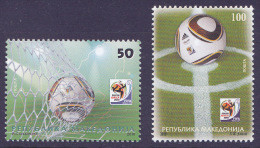 Macedonia 2010 Soccer Football FIFA World Cup South Africa Sport, Set MNH - Noord-Macedonië