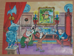 ANTIGUA & BARBUDA REDONDA 1986, Disney, Mi #B37, Souvenir Sheet, MLH* - Disney