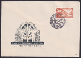 .Yugoslavia, 1956-10-24, Macedonia, Skopje, United Nations Day, Special Postmark & Cover - Other & Unclassified