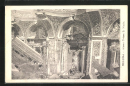AK Messina, Interno Chiesa S. Nicola, Erdbeben  - Katastrophen