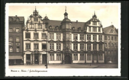 AK Mainz, Gutenbergmuseum & Hirsch Apotheke Am Liebfrauenplatz  - Mainz