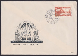 .Yugoslavia, 1956-10-24, Montenegro, Titograd, United Nations Day, Special Postmark & Cover - Sonstige & Ohne Zuordnung