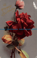 R111173 Greeting Postcard. A Happy Birthday. Roses - Welt