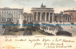 R110101 Gruss Aus Berlin. Brandenburger Thor. B. Hopkins. 1901 - Welt