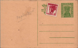 India Postal Stationery Ashoka 10p  - Postales