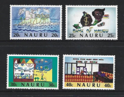 Nauru 1986 Bank / Children's Drawings Set Of 4 MNH - Nauru