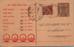 India Postal Stationery Ashoka 6p  - Ansichtskarten