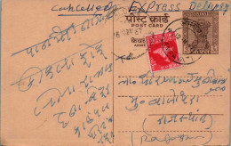 India Postal Stationery Ashoka 6p  - Postcards