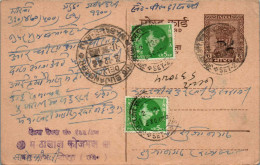 India Postal Stationery Ashoka 6p To Sujangarh - Postcards