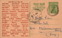 India Postal Stationery Ashoka 10p  - Postkaarten