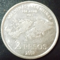 Moneda Conmemorativa Malvinas Argentinas, Año 2007. - Argentine