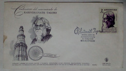 Argentine - Enveloppe Premier Jour Avec Thème Centenaire De La Naissance De Rabindranath Tagore (1961). - Unused Stamps