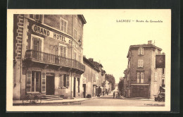 CPA Lagnieu, Route De Grenoble, Vue De La Rue  - Sin Clasificación
