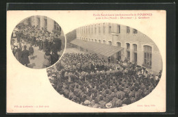 CPA Fournes, Ecole Supérieure Professionelle, Fete Du Centenaire  - Sonstige & Ohne Zuordnung