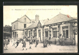 CPA Nouans, École Communale Des Garcons  - Other & Unclassified