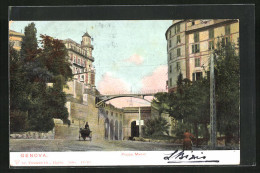 Cartolina Genova, Piazza Manin  - Genova (Genua)