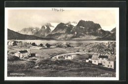 AK Digermulen, Ortsansicht Mit See Und Berge  - Noorwegen