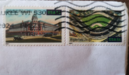 USA Wingled Field Chicago Baseball Stadium Sport  Stamp On Cover - 3c. 1961-... Lettres