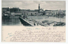 39053211 - Koblenz Mit Teilansicht Und Bruecke Gelaufen Von 1900. Gute Erhaltung. - Koblenz