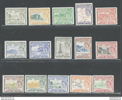 1954 St. Christopher Nevis Anguilla, Stanley Gibbons N. 106a/118 - Serie Di 15 Valori - MNH** - Altri & Non Classificati
