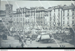 Bt425 Cartolina  Fotografica Genova Citta' Piazza Caricamento Liguria - Genova (Genoa)