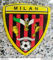 Bh Adesivo Originale Calcio Milan Scudetto Vintage Campione D'europae Del Mondo - Non Classés
