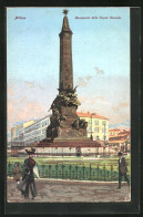 Artista-Cartolina Milano, Monumento Delle Cinque Giornate  - Milano (Mailand)