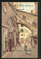 Lithographie Firenze, Strasse Mit Passanten  - Firenze (Florence)