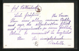 Künstler-AK Abendfriede, Mit Autograph Von Prinzessin Isabella Marie Elisabeth Von Bayern  - Other & Unclassified