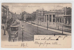 39089911 - Aachen. Friedrich Wilhelmplatz Elisenbrunnen Gelaufen, 1903. Leichter Stempeldurchdruck, Leicht Fleckig, Son - Aken