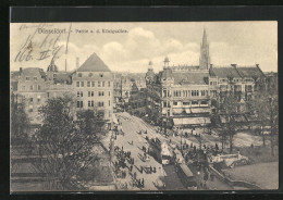 AK Düsseldorf, Partie An Der Königsalle Mit Strassenbahn  - Tranvía