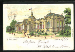 Lithographie Paris, Exposition Universelle De 1900, Le Petit Palais  - Expositions