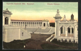 AK Bukarest, Expositia Nationala 1906, Arenele Romane  - Exposiciones