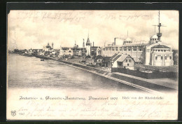 AK Düsseldorf, Industrie - Und Gewerbe-Ausstellung 1902, Blick Von Der Rheinbrücke  - Exposiciones