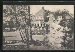 AK München, Ausstellung München 1908, Blick Auf Das Hauptrestaurant  - Expositions