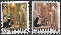 2002 Austria Sombras En Viena 2v.. - Used Stamps