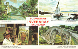 CPSM Souvenir Of Inveraray-Multivues-Timbre    L2930 - Altri & Non Classificati