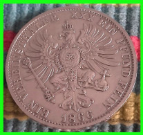 GERMANY MONEDA DE WILHELM KOENIG V. PREUSSEN AÑO 1866 PLATA UN VEREINSTHALER XXX - Taler & Doppeltaler